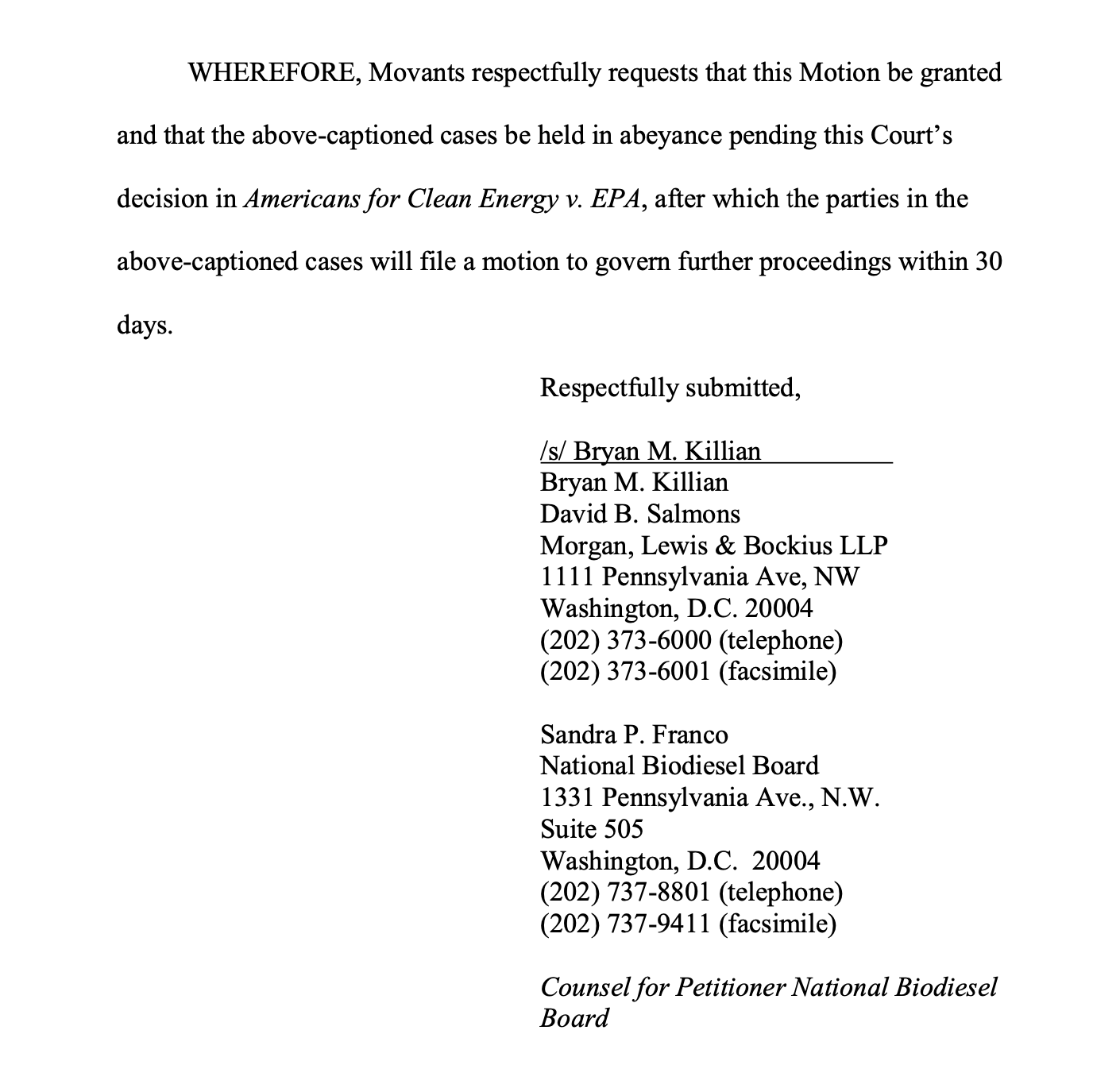 Counsel for petitioner